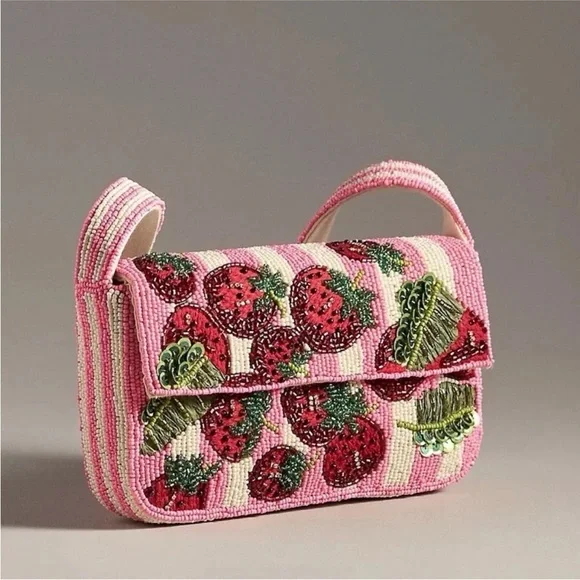 NWOT Anthropologie The Fiona Beaded Bag - Picture 1 of 14